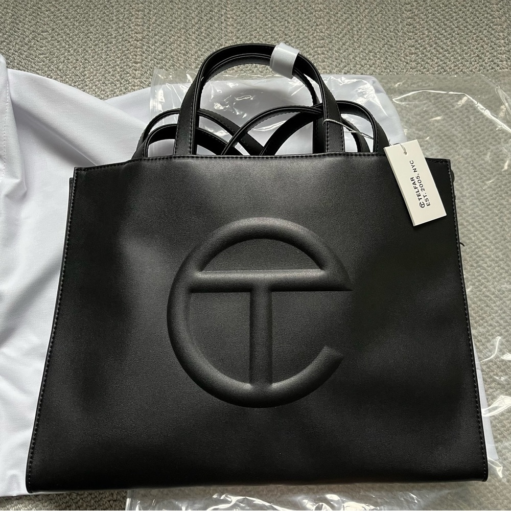 NWT Telfar medium black Shopping bag